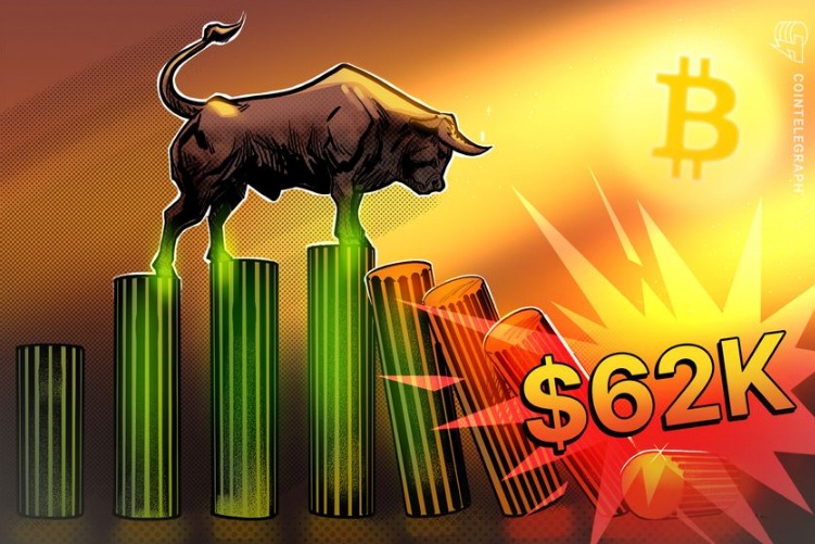 BTC price slumps to $62K as Bitcoin bulls bet on M2 money supply