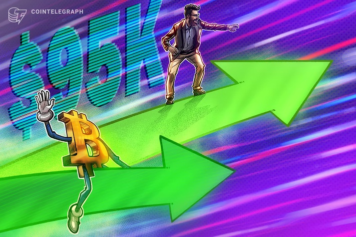 Bitcoin rebounds from bearish US GDP data as dip buyers push BTC price back toward $95K?