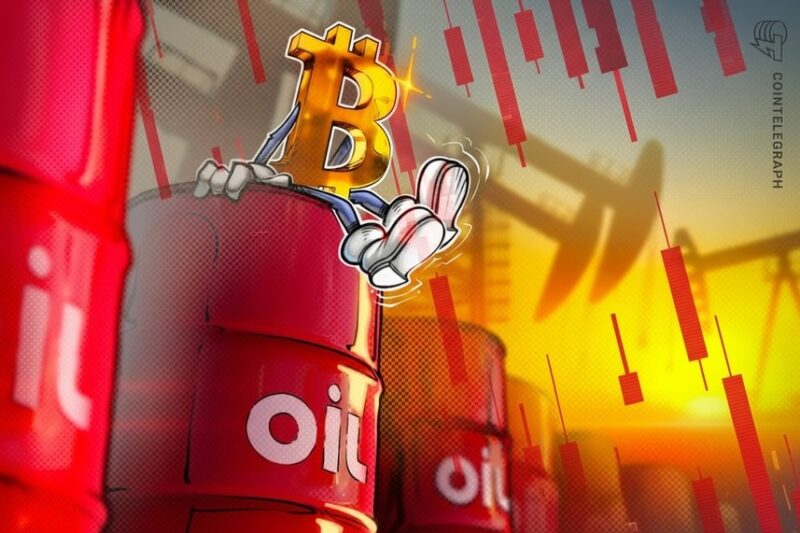 Oil hits three-year high above $105, Bitcoin crash coming?
